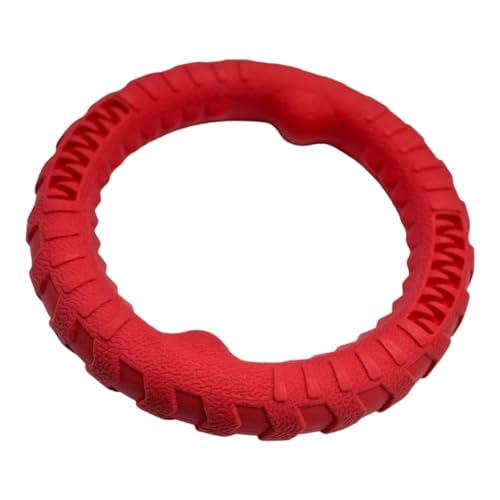 Pet Guru® Hundetrainingsring, Anti-Bissspielzeug, schwimmendes Spielzeug, Welpen, Sommer, Haustier-Training, Outdoor, langlebig, kauen, interaktives Training, Aktivitätsspielzeug (Orange, Größe S, 15 von Pet Guru