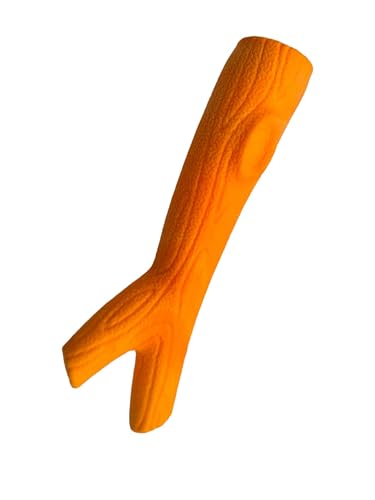 Pet Guru® Pet Dog Training Anti-Biss Gummi Ast geformtes Spielzeug Haustier Zahnen Training Langlebiges Kauen interaktives Hundespielzeug (Orange) von Pet Guru