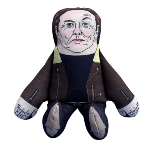 PET HATES TOYS Elon Musk Hundespielzeug für kleine und große Hunde, weich und doppelt, quietschend, normal von Pet Hates Toys