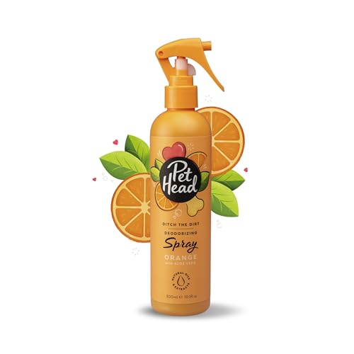 PET HEAD Fellspray für Hunde 300 ml, Ditch the Dirt, Orangenduft, Pflegt und beruhigt das Fell Ihres Hundes, Desodoriert und beseitigt Gerüche, pH-neutral, Sanfte Formel für Welpen von Company of Animals