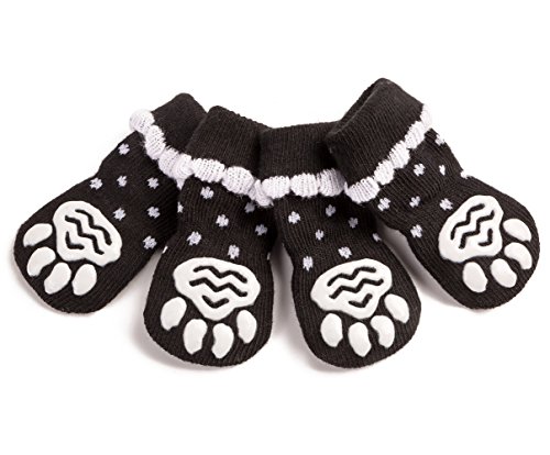 Pet Heroic Anti-Rutsch-Strick-Socken für Hunde und Katzen, mit Gummiverstärkung, geeignet für kleine und mittelgroße und große Hunde und Katzen, XL von Pet Heroic