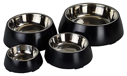 Pet-Joy Products DoggyBowl Metallic Hundenapf, Farbe:Black, Größe:M von Pet-Joy Products