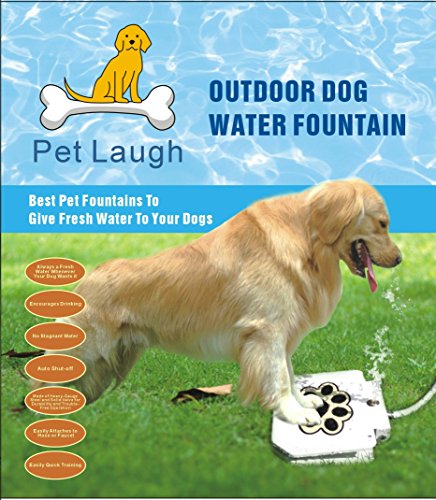 UPDATED VERSION Dog Water Fountain Pet Laugh Automatic Dog Waterer Step-on Outdoor Fresh Cold Drinking Water for Dogs, UPDATED VERSION NO LEAKAGE AT ALL by Pet Laugh UPDATED VERSION Dog Water Fountain Pet Laugh Automatic Dog Waterer Step-on Outdoor Fresh Cold Drinking Water for Dogs, UPDATED VERSION NO LEAKAGE AT ALL by Pet Laugh von Pet Laugh