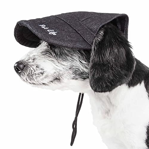 Pet Life Cap-Tivating Hundehut, UV-Schutz, verstellbar, modisch, Größe M, schwarz verblasst von Pet Life