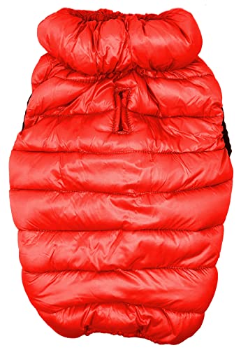 Pet Life Pursuit Hundejacke, gesteppt, ultra-plüschig, Größe S, Rot von Pet Life