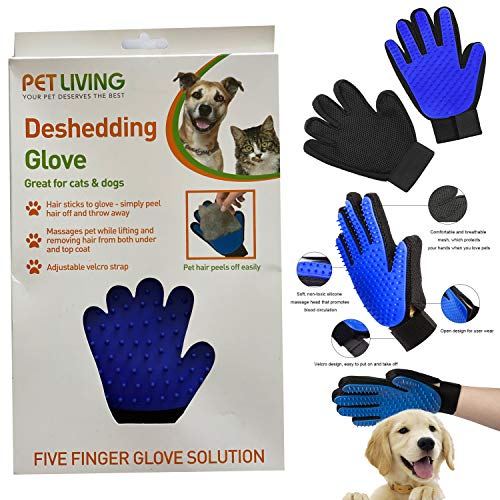 Sanfter Fellpflege-Handschuh für Katzen und Hunde von Pet Living