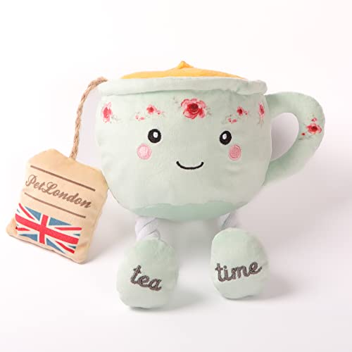 Hundespielzeug aus Plüsch, Teetasse, mit Seilbeinen und Knistergeräusch, britisches Design für Hunde Hundespielzeug aus Plüsch, Teetasse, mit Seilbeinen und Knistergeräusch, britisches Design für Hunde von Pet London