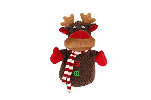 Petlou Holiday Squeak Cord Plüsch-Hundespielzeug, 20,3 cm CHR Rentier Petlou Holiday Squeak Cord Plüsch-Hundespielzeug, 20,3 cm CHR Rentier von Pet Lou
