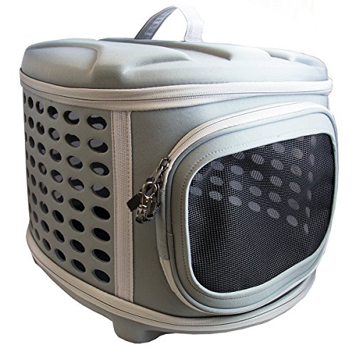 Pet Magasin Hartschalenkatzenkorb – Transportbox für Katzen, kleine Hunde, Welpen und Kaninchen, von Oben zugänglich und zusammenklappbar Pet Magasin Hartschalenkatzenkorb – Transportbox für Katzen, kleine Hunde, Welpen und Kaninchen, von Oben zugänglich und zusammenklappbar von Pet Magasin