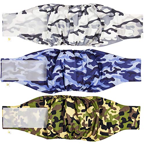 Pet Magasin Windeln für männliche Hunde, 3 Stück (CAMO, L) von Pet Magasin