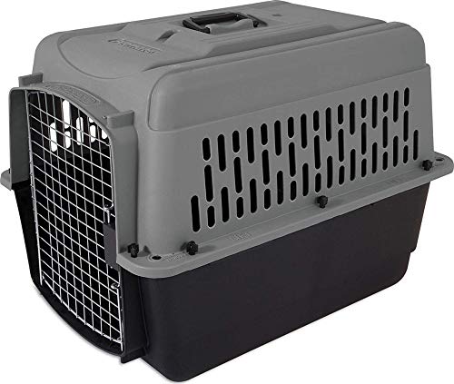 Petmate Aspen Pet Hundehütte für mittelgroße Rassen, für Katzen, Huhn, Verschiedene Größen, Transport, Dunkelgrau/Schwarz von Petmate