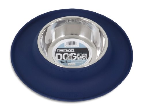 Petmate Wetnoz 23907 Flexi Schüssel für Haustiere, 411 ml, Indigo von Petmate
