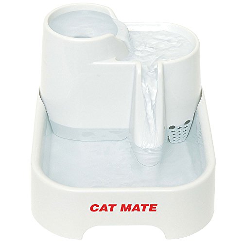 Cat Mate Trinkbrunnen für Katzen und kleine Hunde, 2 Liter, Weiß von Pet Mate