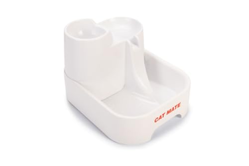 Cat Mate Trinkbrunnen für Katzen und kleine Hunde, 2 Liter, Weiß von Petmate