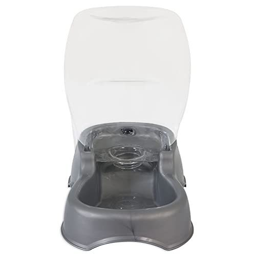 Petmate Pet Café Automatischer Wasserstation für drinnen und draußen, für Hunde, Katzen, Kaninchen und kleine Tiere, Perl-Silber, 0,75 Gallone (klein) von Pet Mate