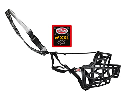 Kugant-Kunststoff Elastische Schnauze 44,5cm Plus Halsband 2,5cm: 37-68cm,Muzzle-Collar-XXL Kugant-Kunststoff Elastische Schnauze 44,5cm Plus Halsband 2,5cm: 37-68cm,Muzzle-Collar-XXL von Pet Nova