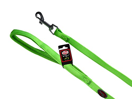 Nylonleine mit Neoprenfutter Neoprene Comfort Größe S - 1,5cm (120cm), hellgrün, L-NEO-LightGreen-S von Pet Nova