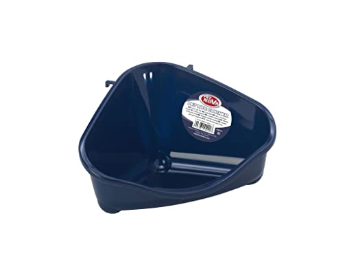 Pet-Nova Eckwanne zur Käfigbefestigung, Gr.S, dunkelblau, P-PETCORNER-SMALL-BL von Pet-Nova