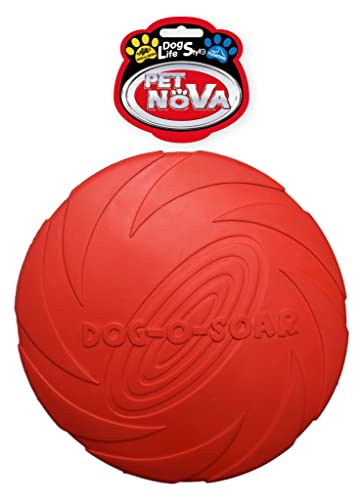 Pet Nova Frisbee, Gummischeibe, 22 cm rot, RUB-DISC-RED-22CM von Pet Nova