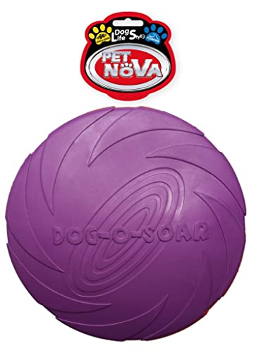 Pet Nova Frisbee, Gummischeibe, 22cm violett, RUB-DISC-VIOLET-22CM von Pet Nova