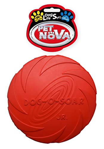 Pet Nova Frisbee, Gummischeibee,15cm rot,RUB-DISC-RED-15CM von Pet Nova