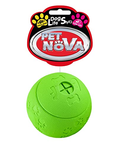 Pet Nova Köstlichkeitsball,8cm, grün, Aroma Vanille, RUB-BALLSNACK-Green-XL von Pet Nova