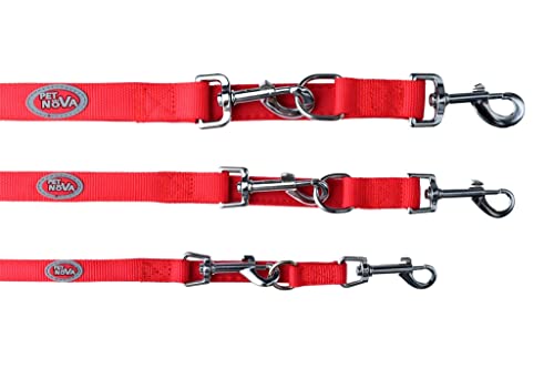 Verstellbare Nylon-Leine mit Neopren Futter 2,5cm x 240cm,rot, L-NEO-Adjust-RED-XL Verstellbare Nylon-Leine mit Neopren Futter 2,5cm x 240cm,rot, L-NEO-Adjust-RED-XL von Pet Nova