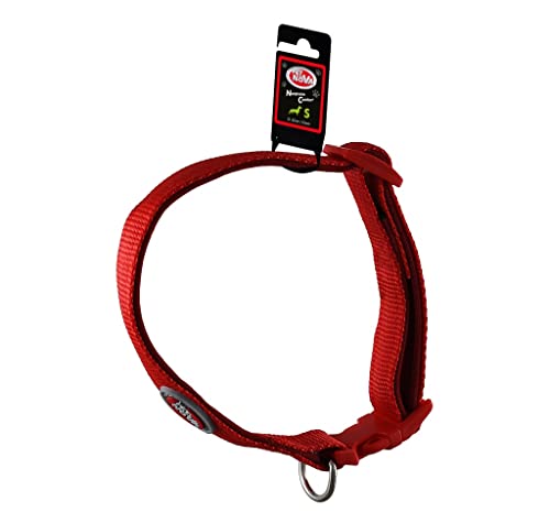 Verstellbares Nylonhalsband mit Neoprenfutter Neoprene Comfort Größe S - 1,5cm (25cm-40cm), rot, CO-NEO-RED-S von Pet Nova