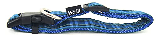 B&C Hundehalsband, Schottenkaro, klein, kariert, Schottenkaro, Blau von Pet Palace