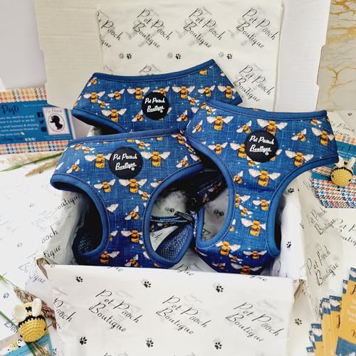 Blue Buzzy Bee Hundegeschirr L Blue Buzzy Bee Hundegeschirr L von Pet Pooch Boutique