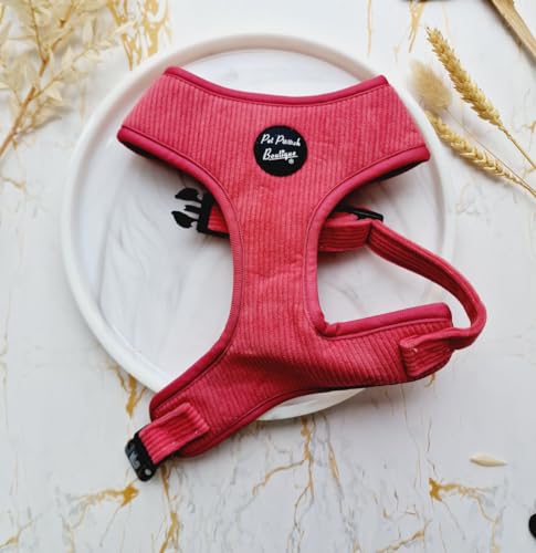 Hundegeschirr aus Kordel in Rosenrosa, Größe XS Hundegeschirr aus Kordel in Rosenrosa, Größe XS von Pet Pooch Boutique