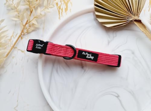 Hundehalsband aus Kordel, Größe M, Rosa Hundehalsband aus Kordel, Größe M, Rosa von Pet Pooch Boutique