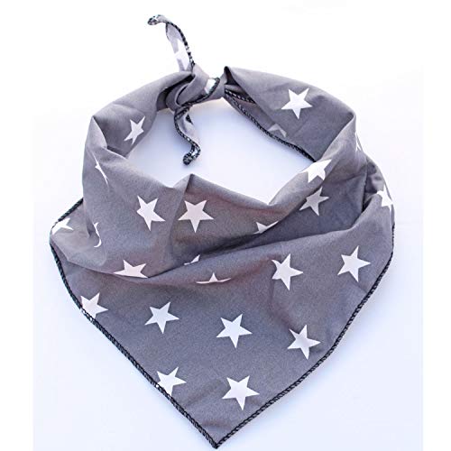 Pet Pooch Boutique Star Bandana für Hunde, Größe XS, Grau, XS von Pet Pooch Boutique