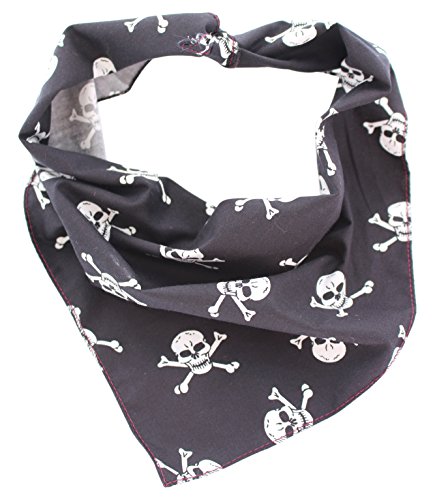 Pet Wachhund, Boutique Skulls Bandana für Hunde, X-Small/Small, Schwarz von Pet Pooch Boutique