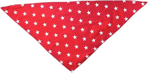 Pet Wachhund, Boutique Star Bandana für Hunde, Medium/Large, Rot von Pet Pooch Boutique