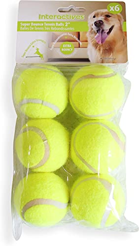 Pet Prime Automatische Haustier Ball Launcher Hund Tennisbälle Mini Tennisbälle 1,85 "X 6PCS Automatische Ball Launcher Tennis Ball Zubehör von Pet Prime