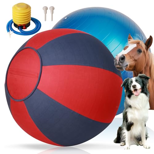 Pet Prime Herding Hundespielzeug mit Handpumpe für australischen Schäferhund, Spielzeug zum Spielen und Trainieren, großer Hundeball für Rinder, Collie, Hunde, Pferde, mit robuster Abdeckung, 63,5 cm Pet Prime Herding Hundespielzeug mit Handpumpe für australischen Schäferhund, Spielzeug zum Spielen und Trainieren, großer Hundeball für Rinder, Collie, Hunde, Pferde, mit robuster Abdeckung, 63,5 cm von Pet Prime