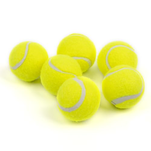 Pet Prime Hund Tennisball Spielzeug 6x6,35cmTennisbällen für Automatischer Ballwerfer für Große Hunde interaktive Haustier Bälle für Übung Training Spielen Fetch (6,35cm-Bälle) von Pet Prime