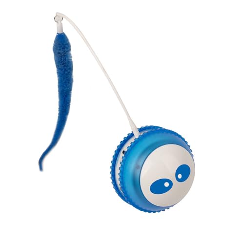 Pet Prime Interaktives Katzenspielzeug Ball mit Laserpointer Elektrish Katzen Laser Pointer Spielzeug und Katzenlaufrad von Pet Prime