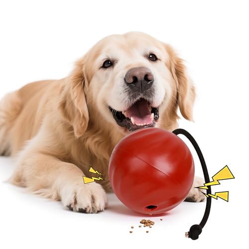 Pet Prime Leckerli-Ball für Hunde, interaktives Quietschspielzeug, rollendes Leckerli-Spenderspielzeug, Hundefutter, Puzzle, langsamer Futterball, geistige Stimulation, Anreicherungsspielzeug für Pet Prime Leckerli-Ball für Hunde, interaktives Quietschspielzeug, rollendes Leckerli-Spenderspielzeug, Hundefutter, Puzzle, langsamer Futterball, geistige Stimulation, Anreicherungsspielzeug für von Pet Prime