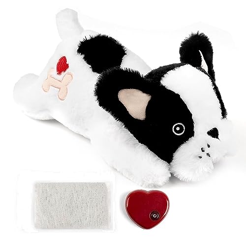 Pet Prime Snuggle Französische Bulldogge - Haustier Plüschtier Heartbeat Plüsch Bär Kitty Toy Hund Komfort Spielzeug von Pet Prime