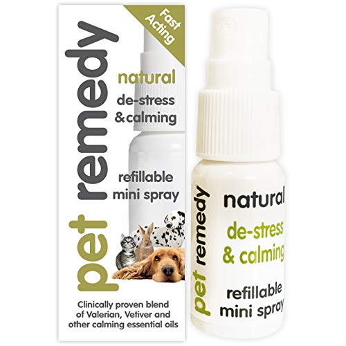 Pet Remedy Natürliche Effektive Beruhigende Anti-Stress-Entlastung für Hunde Katzen Pferde (15 ml Mini-Spray) von Pet Remedy