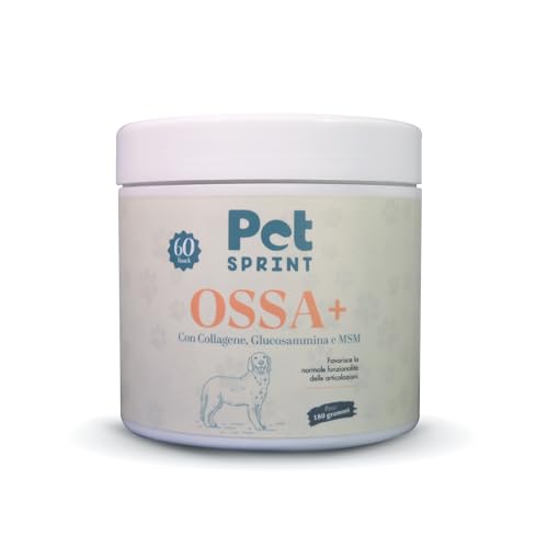 Pet SPRINT Ergänzungsmittel für Gelenke für Hunde Knochen + – Kollagen, Glucosamin, MSM, Chondroitin & Hyaluronsäure – italienische Marke Pet SPRINT Ergänzungsmittel für Gelenke für Hunde Knochen + – Kollagen, Glucosamin, MSM, Chondroitin & Hyaluronsäure – italienische Marke von Pet SPRINT