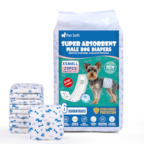 Pet Soft Hundewindeln für Rüden von Pet Soft