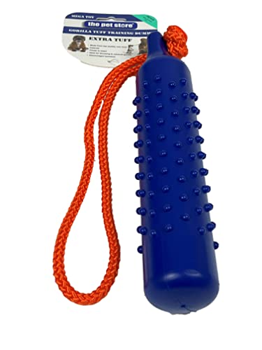 The Pet Store Gorilla Tuff Schwimmender Trainingsdummy für Wurf- und Apportierspiele an Land und im Wasser, gesunde Übung für Ihren Hund, Kaiserblau von Pet Store
