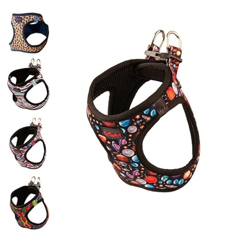 PetTagArt Air Mesh Step-In Hundegeschirr, Hundegeschirr Air Mesh extra leicht & weich in verschiedenen Größen und Sonderfarben (S, Space) von Pet Tag Art