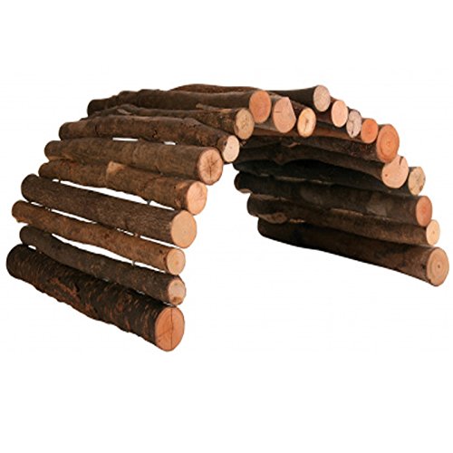 Pet Ting Große natürliche Wohnbrücke aus flexiblem Holz, 50 cm Meerschweinchen Chinchilla von Pet Ting