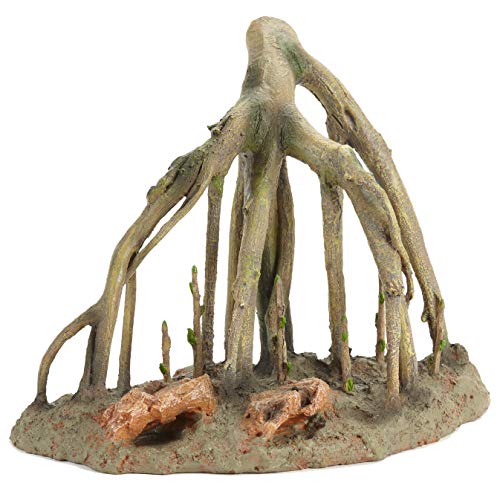 Pet Ting Woodland Island Ornament Dekor Wurzeln Klettern Dekoration Fisch Tanks und Vivarium 37 x 29 cm von Pet Ting