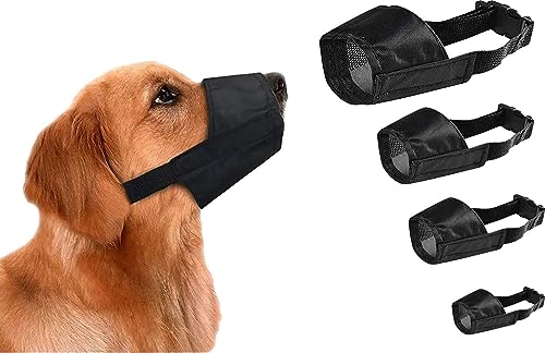 Sicherheitsmaulkorb für Hunde, Bellen, Kaukontrolle, verstellbar, Nylon, Größe S bis 2XL, 2 Stück von Pet Touch