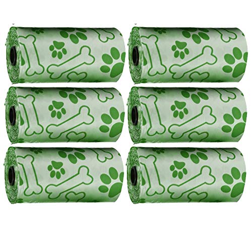 Pet Touch Nachfüllbeutel für Hundekotschaufel, nachfüllbar, 60 Beutel, 4 Farben, Kotbeutel für Hunde, Grün, 6 Rollen, 120 Beutel von Pet Touch